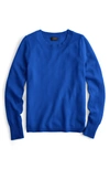 Jcrew Crewneck Cashmere Sweater In Brilliant Sapphire