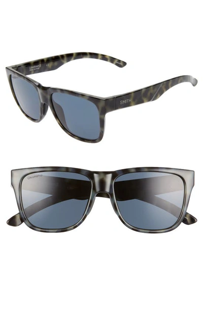Smith Lowdown 2 55mm Chromapop™ Polarized Square Sunglasses In Camo Tortoise