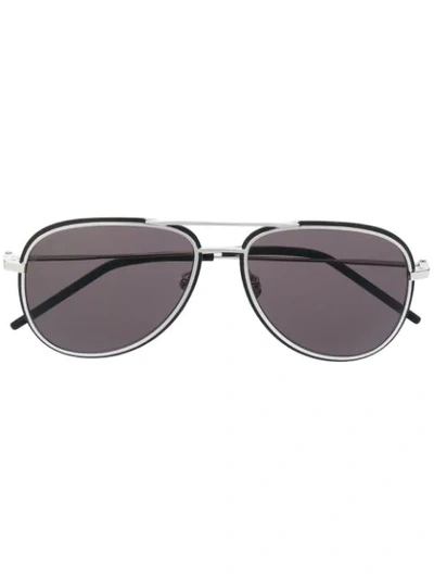Saint Laurent Classic Sl 294 Sunglasses In Silver