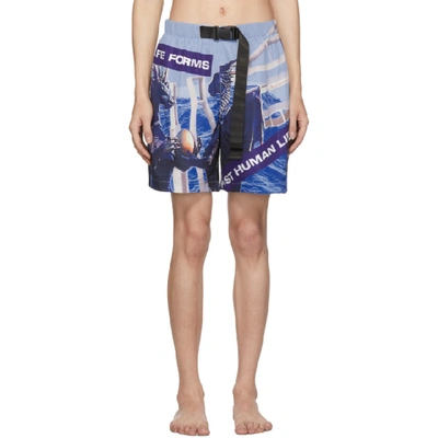 Perks And Mini Sound Battle-print Buckled Shorts In Sc56 Blk ml