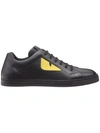 Fendi Monster Eyes Sneakers In Black