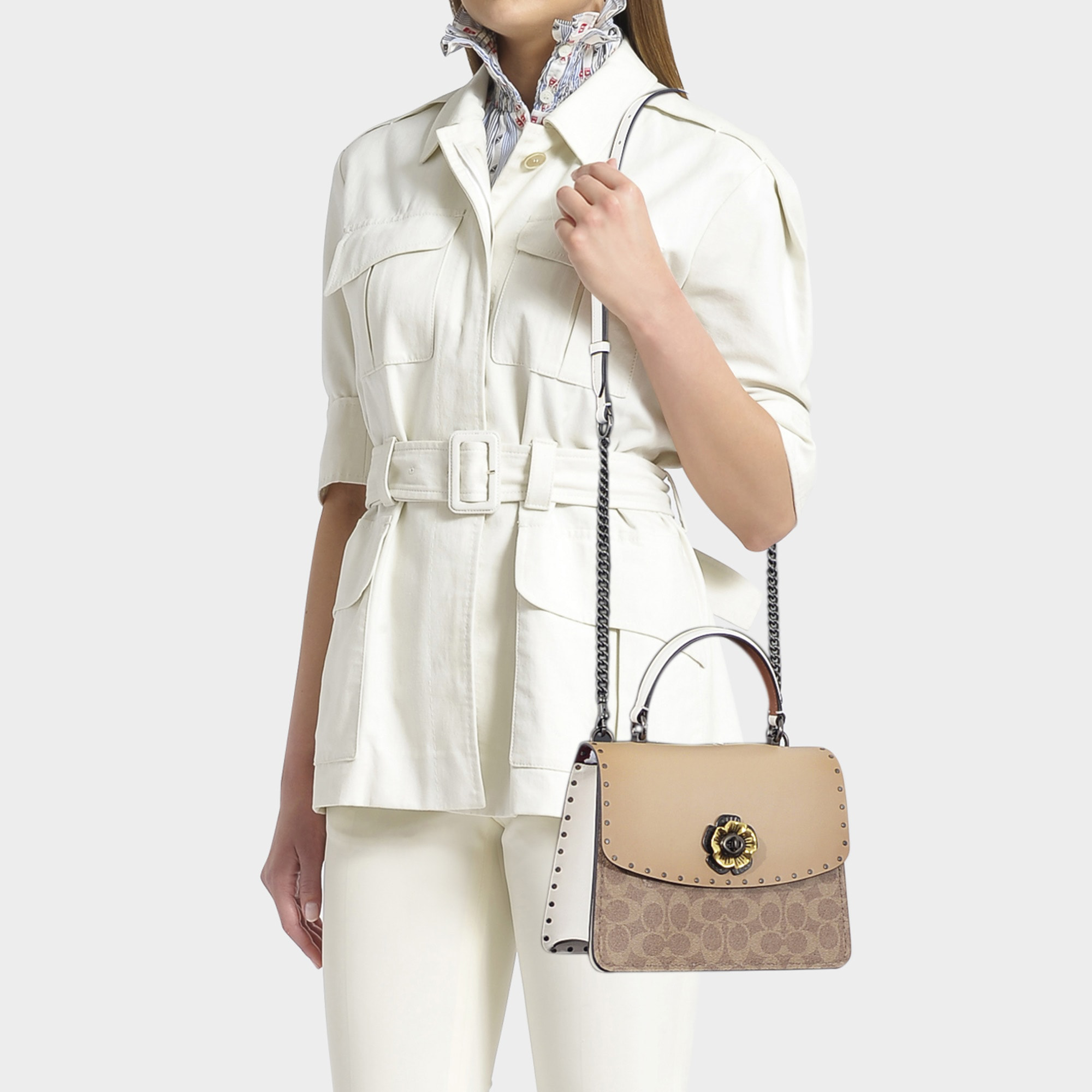 coach parker 32 top handle