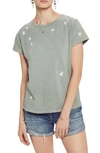 Mother The Boxy Goodie Goodie Star Tee In Army