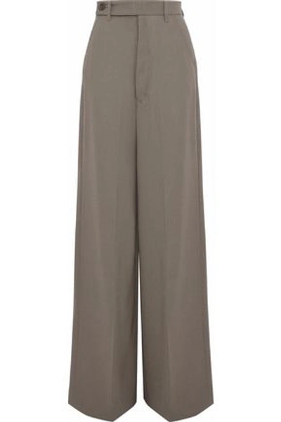 Rick Owens Wide-leg Flowy Trouser Pants In Dark Gray