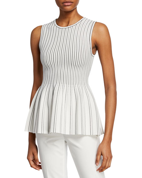 theory knit peplum top