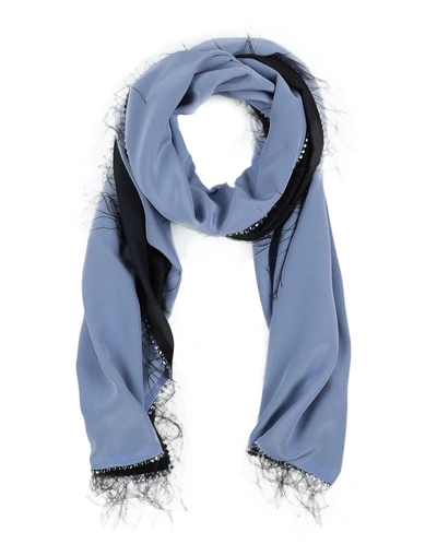 Giorgio Armani 装饰领与围巾 In Sky Blue