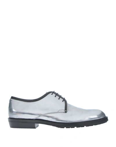 Sergio Rossi Laced Shoes In Silver