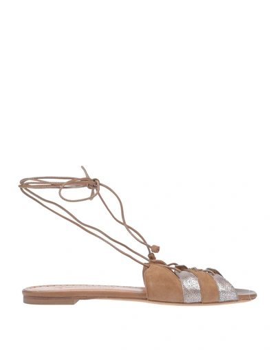 Alexa Wagner Sandals In Khaki