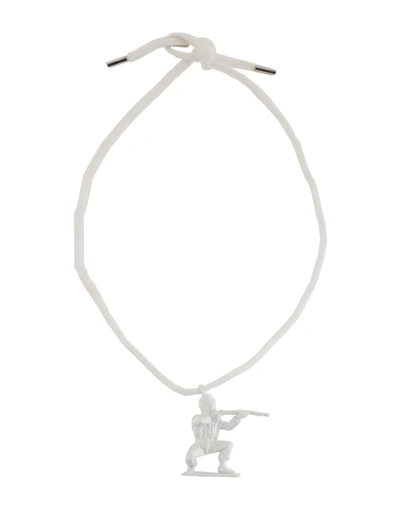 Maison Margiela Necklace In White