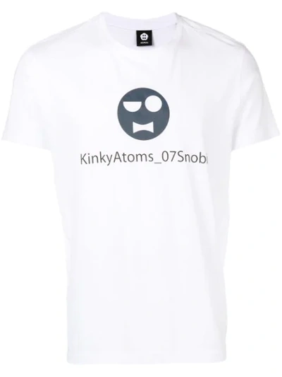Aspesi White Crewneck T-shirt With Print