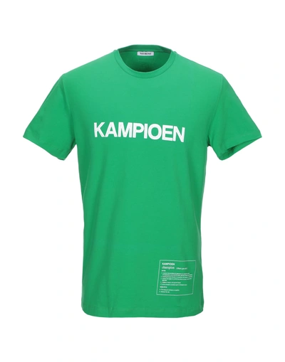 Bikkembergs T-shirts In Green