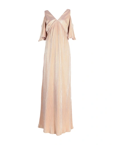 Intropia Long Dresses In Gold