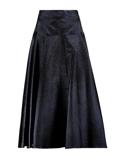 Osman Midi Skirts In Dark Blue