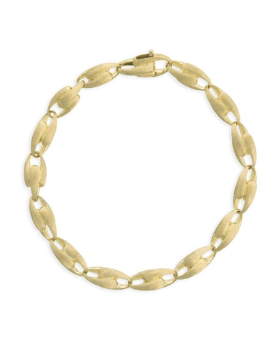 Marco Bicego Lucia 18k Alternating Chain-link Bracelet, 7"l In Gold