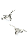 Cufflinks, Inc Longhorn Steer Cufflinks In Silver