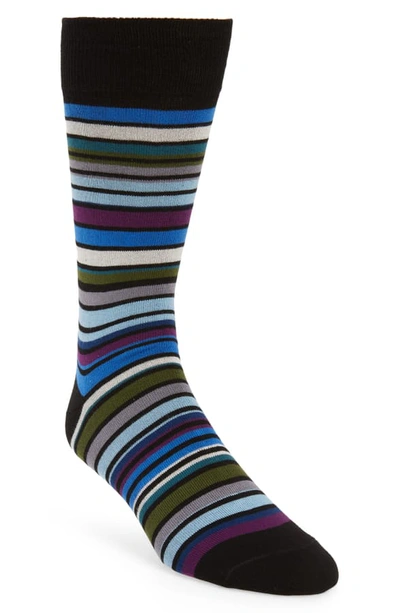 Paul Smith Men's Leo Stripe Socks In Black