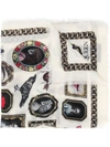 Alexander Mcqueen Butterfly Decay Printed Scarf In Ivory/black