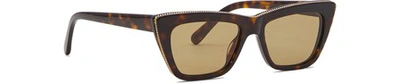 Stella Mccartney Bio Acetate Sunglasses In 2113-havana-havana-green