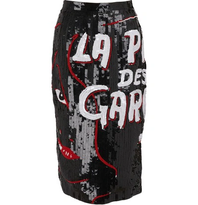 Olympia Le-tan La Pire Des Garces Skirt With Sequins In Black