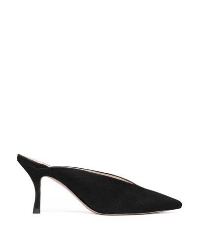 stuart weitzman suede mules