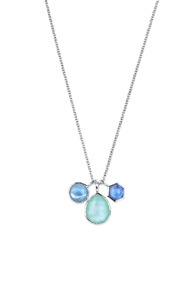 Ippolita Sterling Silver Wonderland Mother-of-pearl Doublet Pendant Necklace, 18 In Brazilian Blue