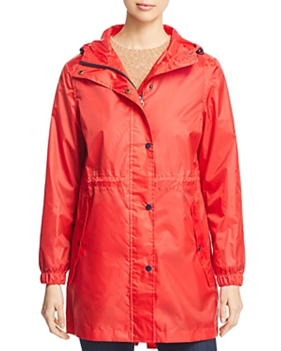 Joules Golightly Packable Raincoat In Red