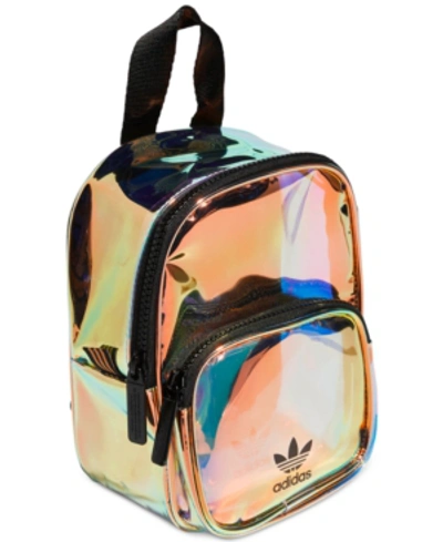 Adidas Originals Ori Mini Holographic Clear Backpack - Metallic In Radiant  Metallic | ModeSens