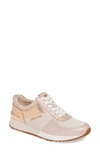 Michael Michael Kors 'allie' Sneaker In Soft Pink Pearlized Leather