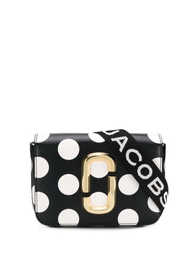 Marc Jacobs Dot Convertible Leather Belt Bag - Black In Black And White