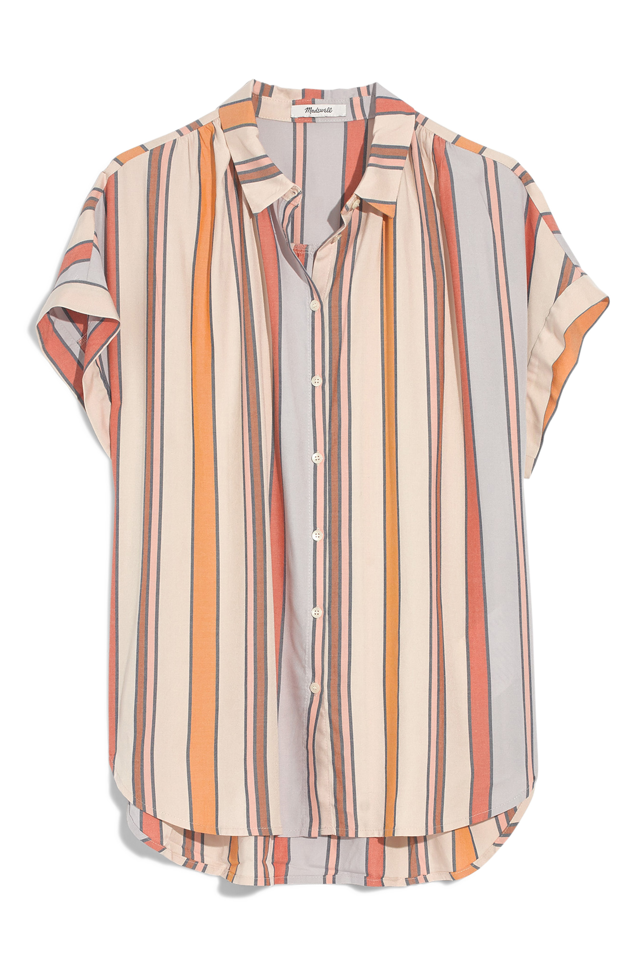 Madewell Towel Stripe Central Shirt In Antique Lace Beach ModeSens