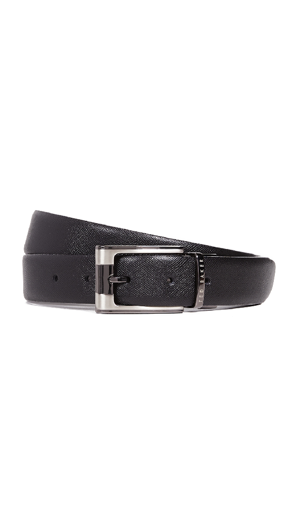 Ted Baker Karmer Reversible Leather Belt In Black/Brown | ModeSens