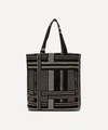 Liberty London Jacquard Building Tote Bag In Black