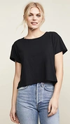 Lna Essential Shaden Crew Neck Tee In Black