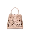 Alaïa Mina Mini Cutout Top Handle Bag In 148 Desert