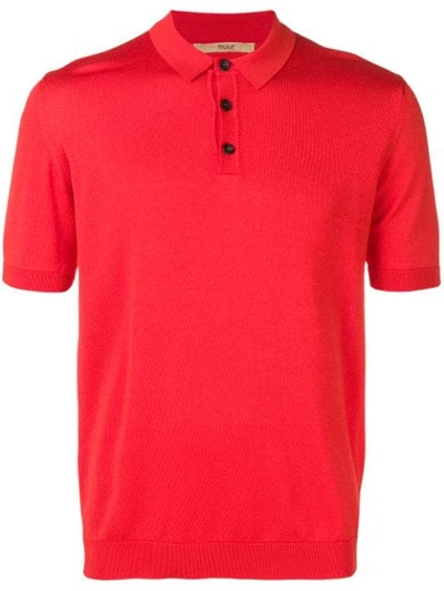 Nuur Classic Polo Shirt In Red