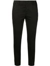 Dondup Cropped Skinny Chinos In Black