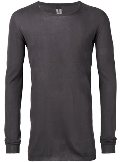 Rick Owens Lightweight Sweater In Grey