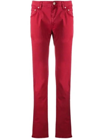 Jacob Cohen Classic Jeans In Red