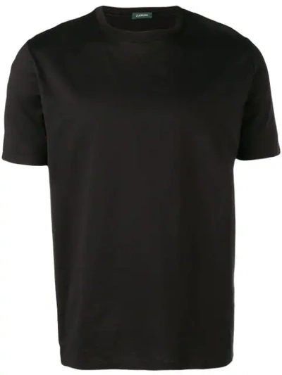 Zanone Crewneck T In Black