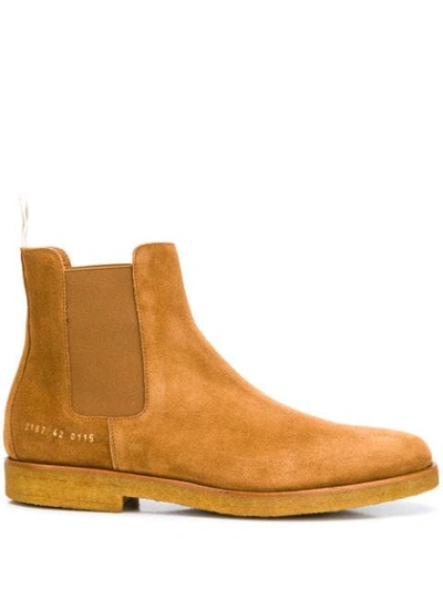 Common Projects Desert Chelsea Boots In Brown