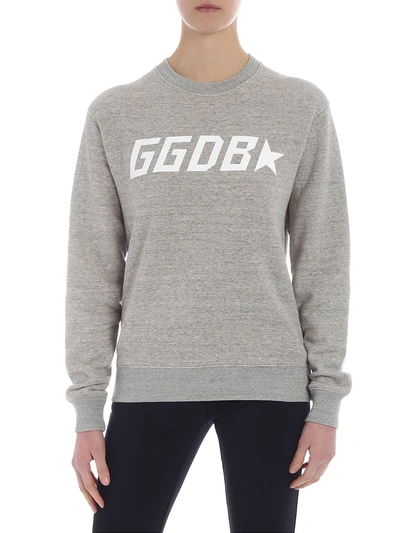 Golden Goose Logo Print Sweatshirt In Grey