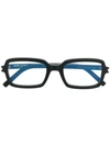 Saint Laurent Sl278 Rectangular Frame Glasses In Black