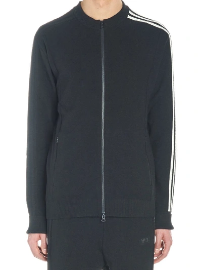 Y-3 Primeknit Jacket Sweatshirt In Black