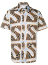 Sss World Corp Hawaiian Short Sleeve Shirt In Blu