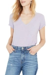 Madewell Whisper Cotton V-neck Pocket Tee In Sundrenched Lilac