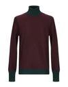 Drumohr Turtlenecks In Maroon