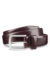 Allen Edmonds Midland Ave. Leather Belt In Oxblood