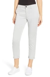 Ag Caden Crop Twill Trousers In Misty Mirror