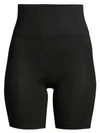 Yummie Cooling Fx Mid-waist Thigh Shaper Shorts In Black