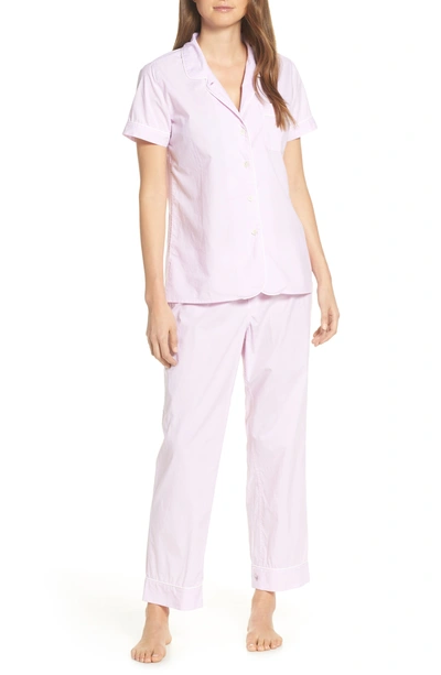 Jcrew Vintage Cotton Pajamas In Sundrenched Peony